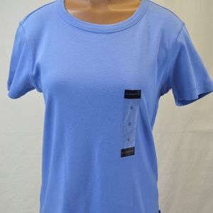 Liz Claiborne Periwinkle Short Sleeve Shirt size S